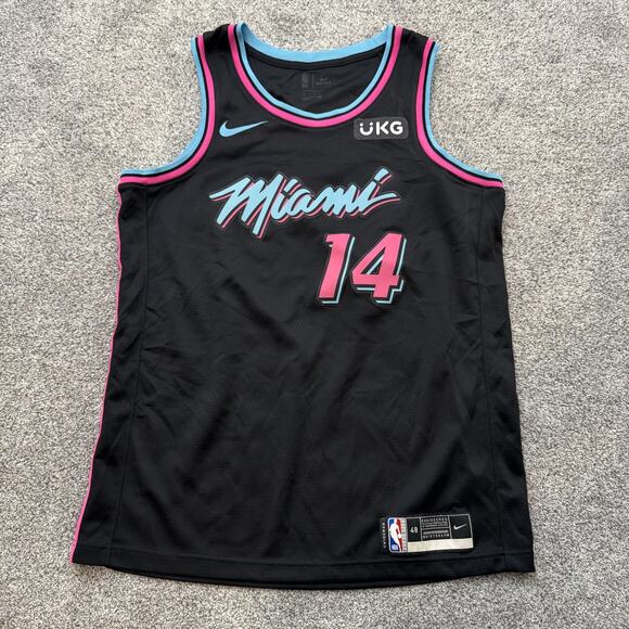 Miami Heat Basketball Jersey Mens Large Black NBA Basketball Tyler Herro 14 Nike - Picture 1 of 12